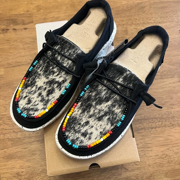Hey Dude Shoes Hey Dude Genuine Cowhide Beaded Wendy Size 8 Poshmark